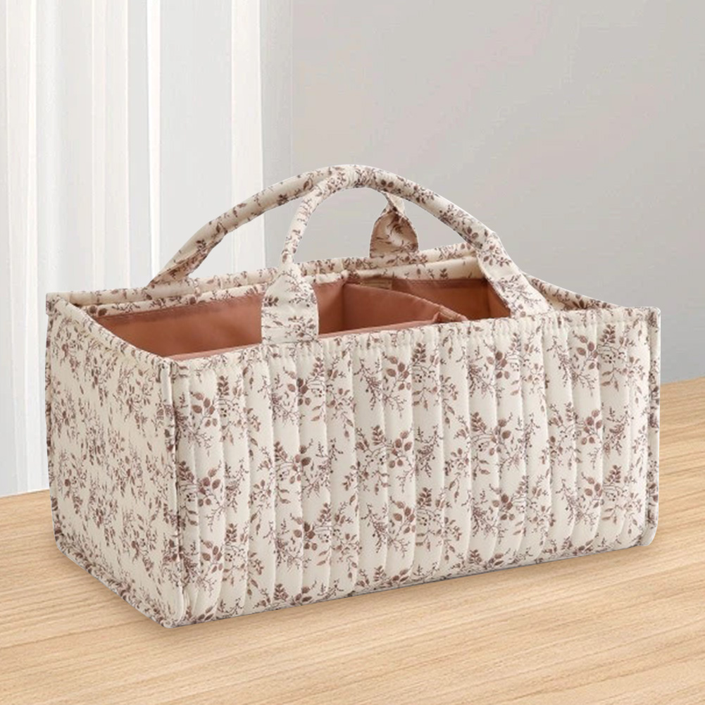 Baby Nursery Basket - Cesto portaoggetti floreale per cameretta con