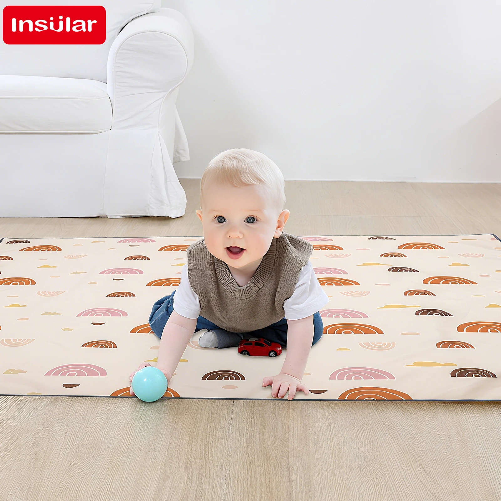 Baby Mattress Waterproof - INSULAR Materasso educativo per bambini Pieghevole