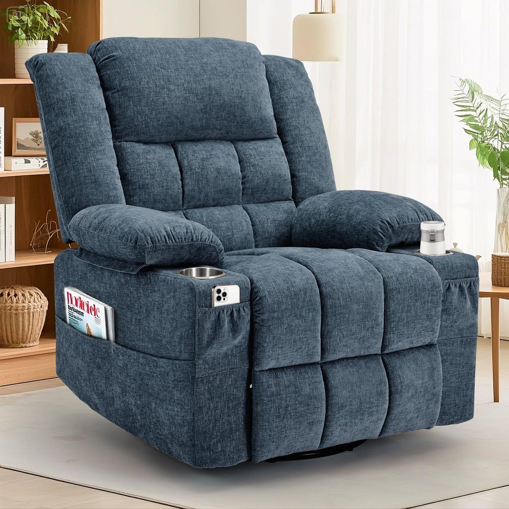 Rocking Chair Nursery - Poltrona reclinabile girevole a 360° per