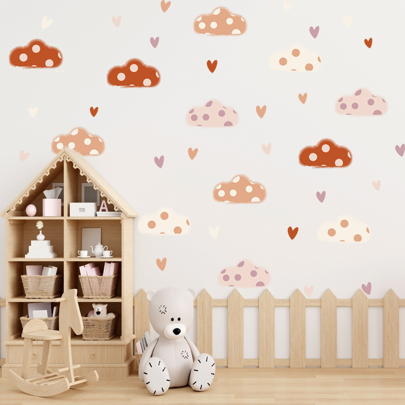Baby Nursery Murals - Adesivi murali a forma di cuore