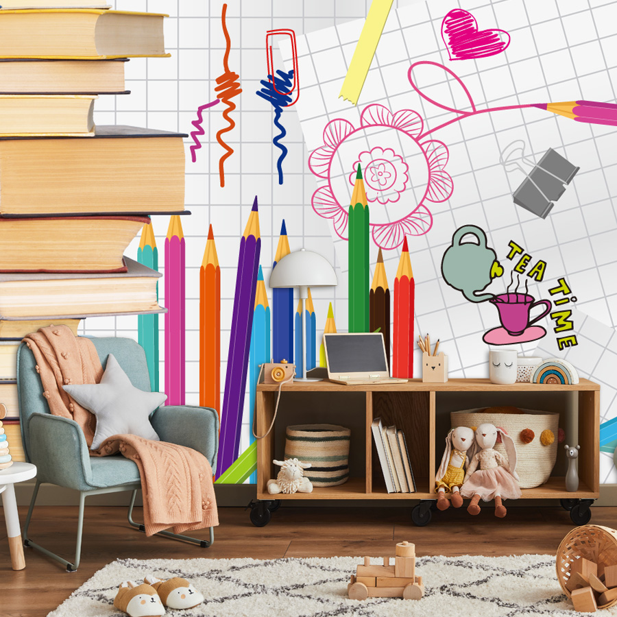 Baby Nursery Murals - Carta da parati personalizzata facile da