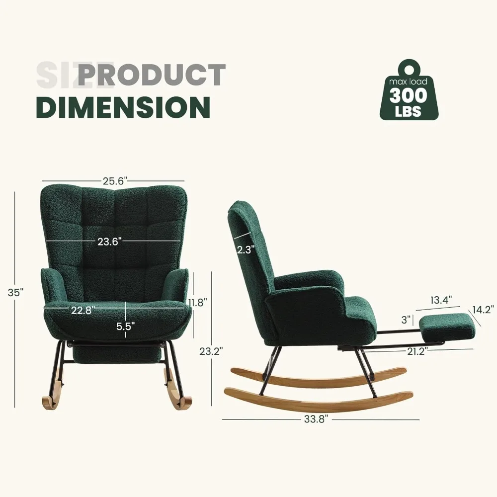 Rocking Chair Nursery - Sedia a dondolo per cameretta, sedia