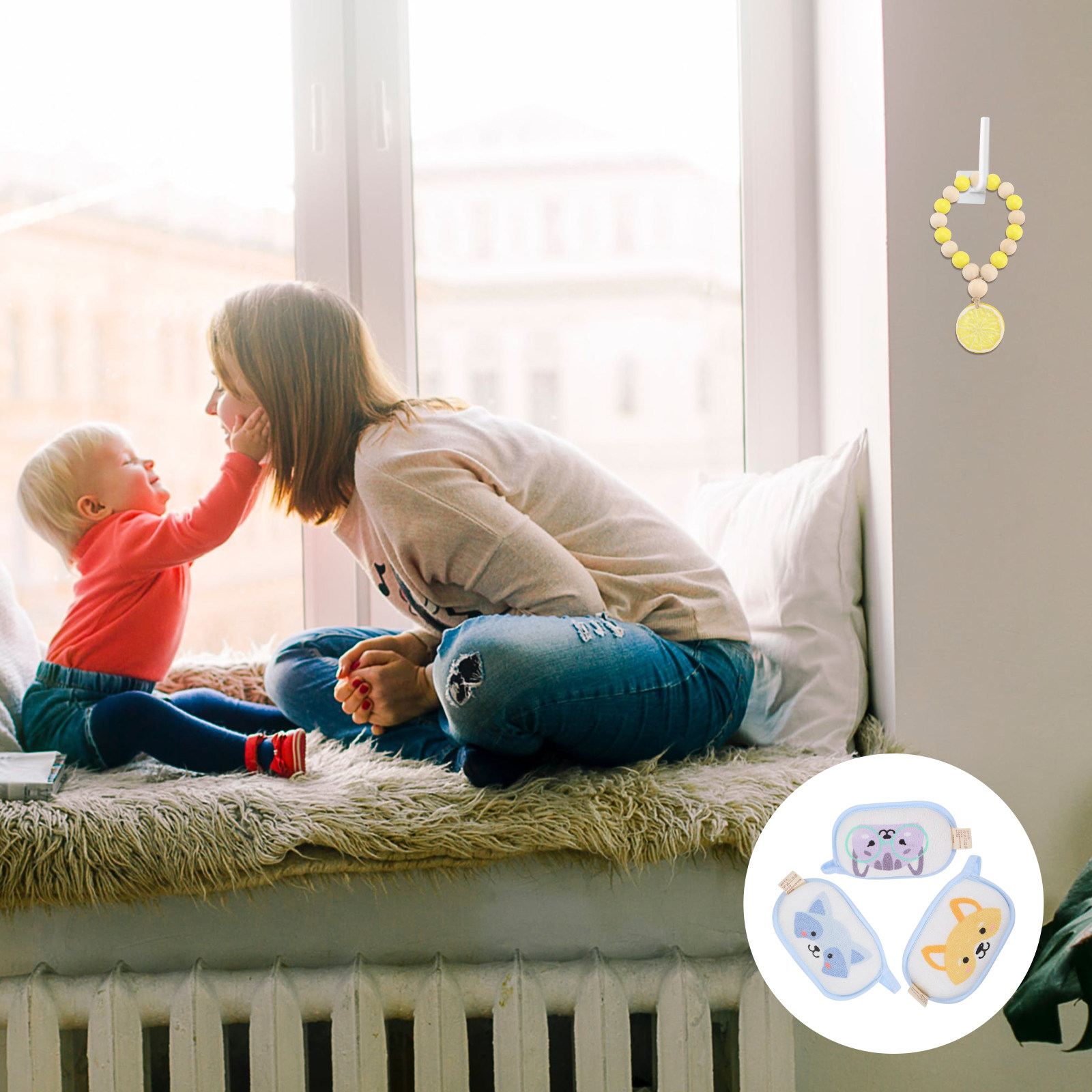 Baby Nursery Layout - 1 Pezzo Ghirlanda di Perline in