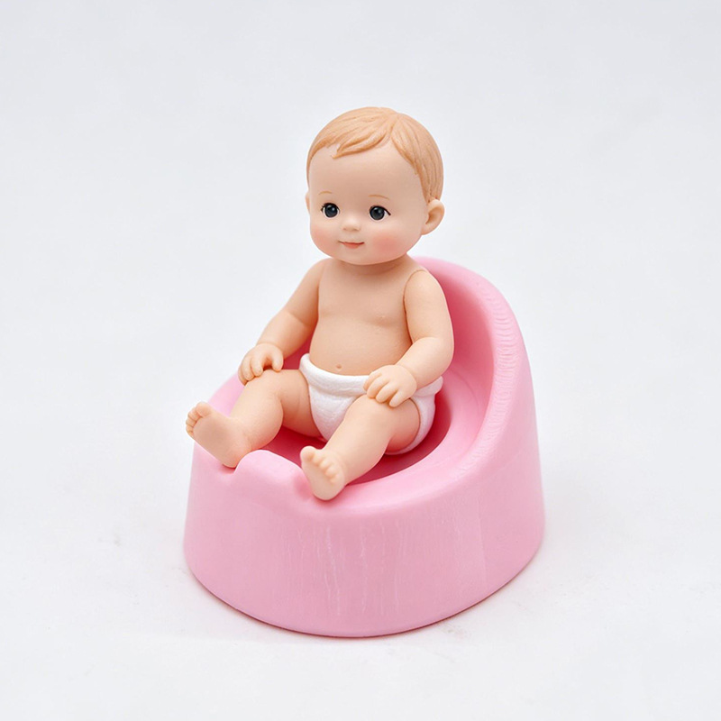 Baby Nursery Layout - Mini Vasino per Bambole, Modello Realistico