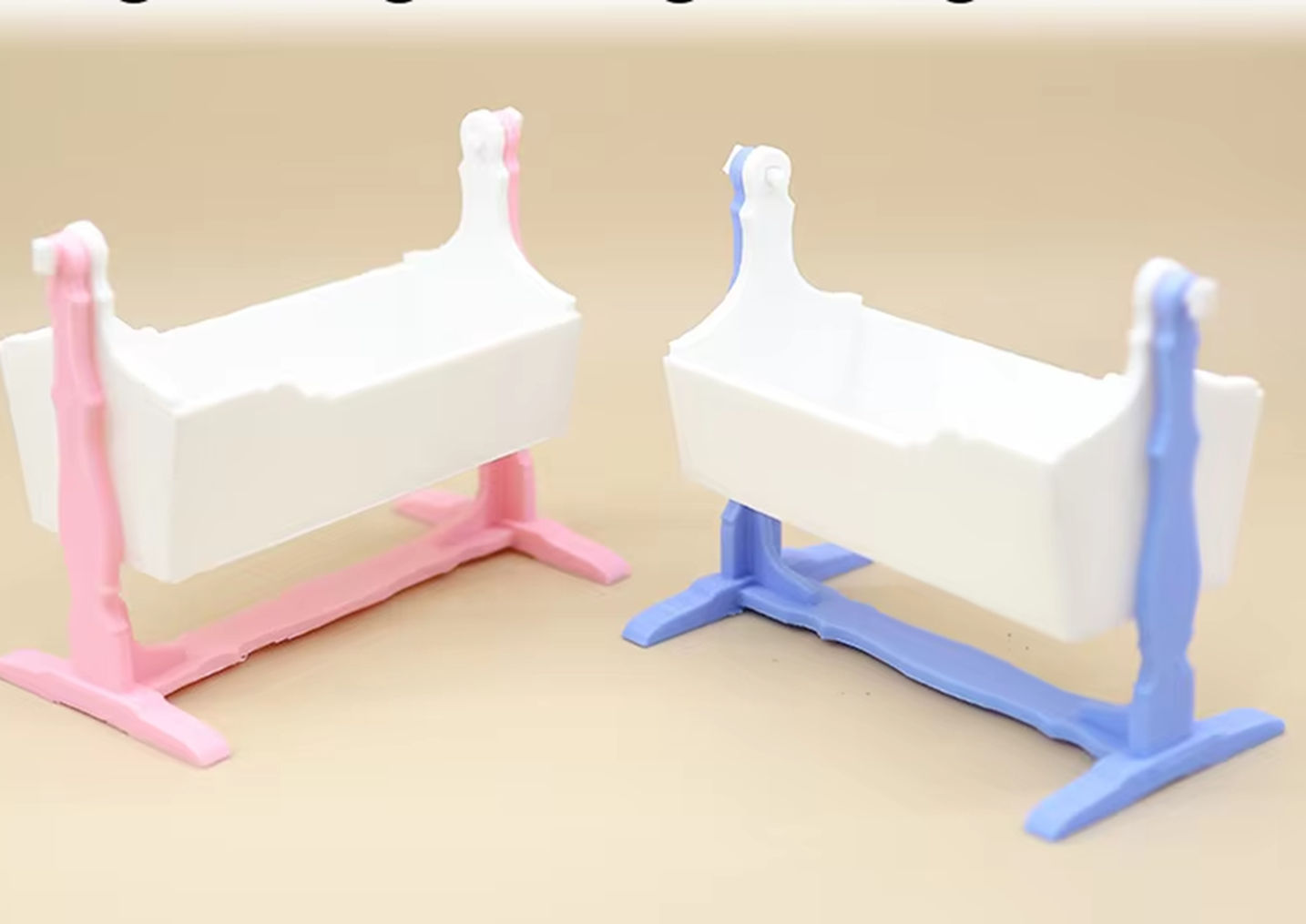 Baby Nursery Layout - Mini Culla a Dondolo per Bambole,
