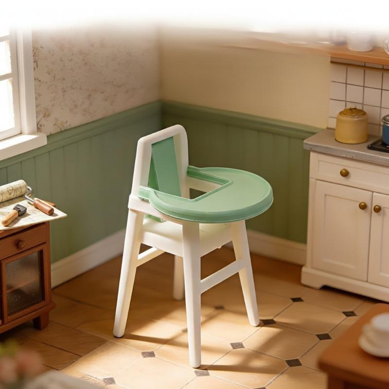 Baby Nursery Dolls - Seggiolone in miniatura 1/12 per casa
