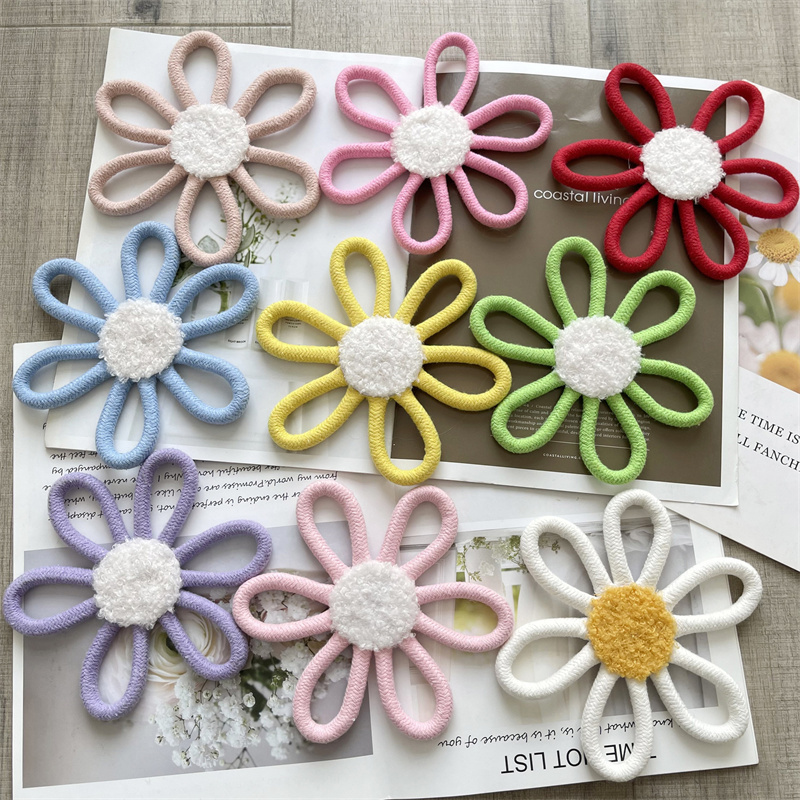 Baby Nursery Hanging Decor - Corda di cotone tessuta margherita fiore