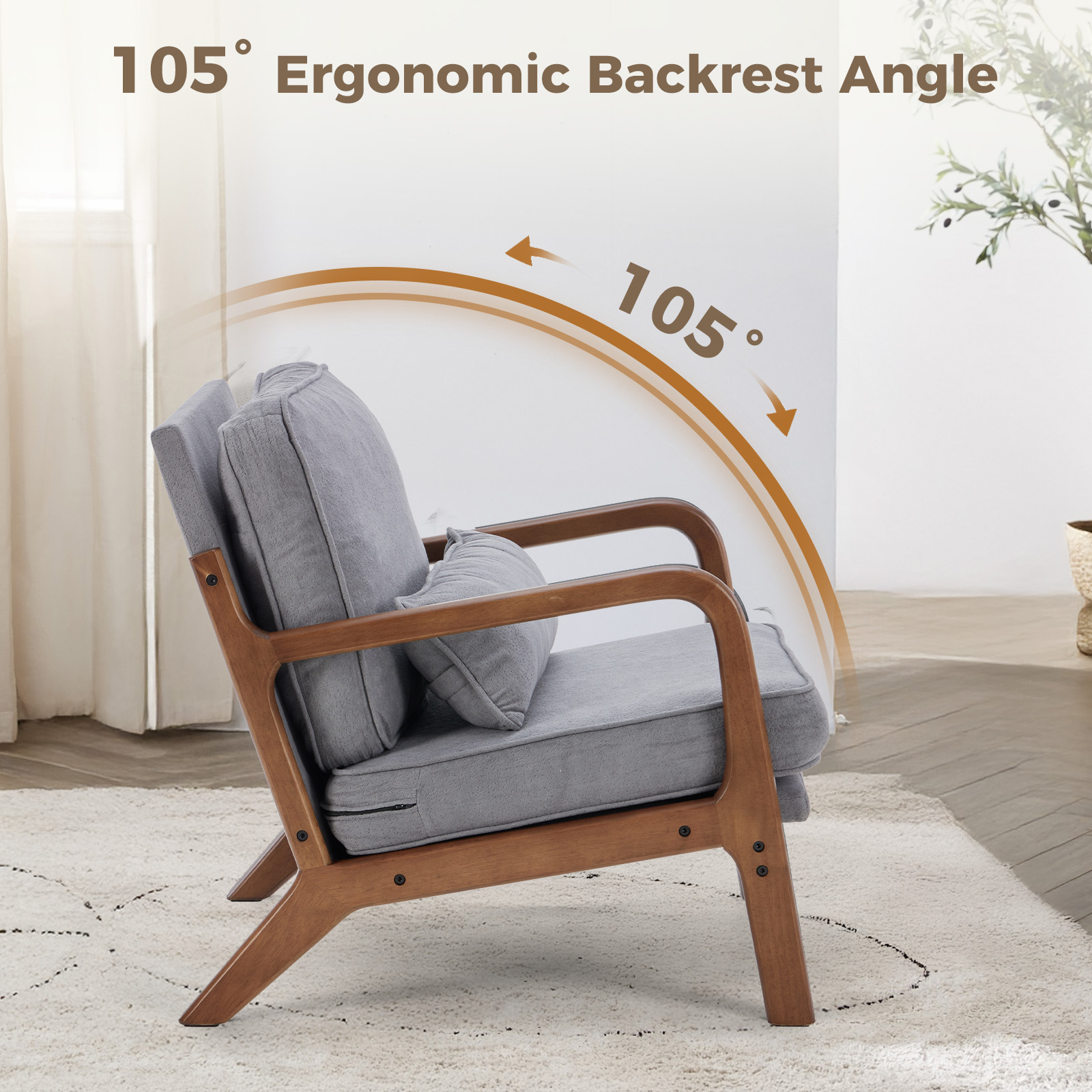JHK Sedia moderna della metà d - Rocking Chair Nursery recensione e prezzo