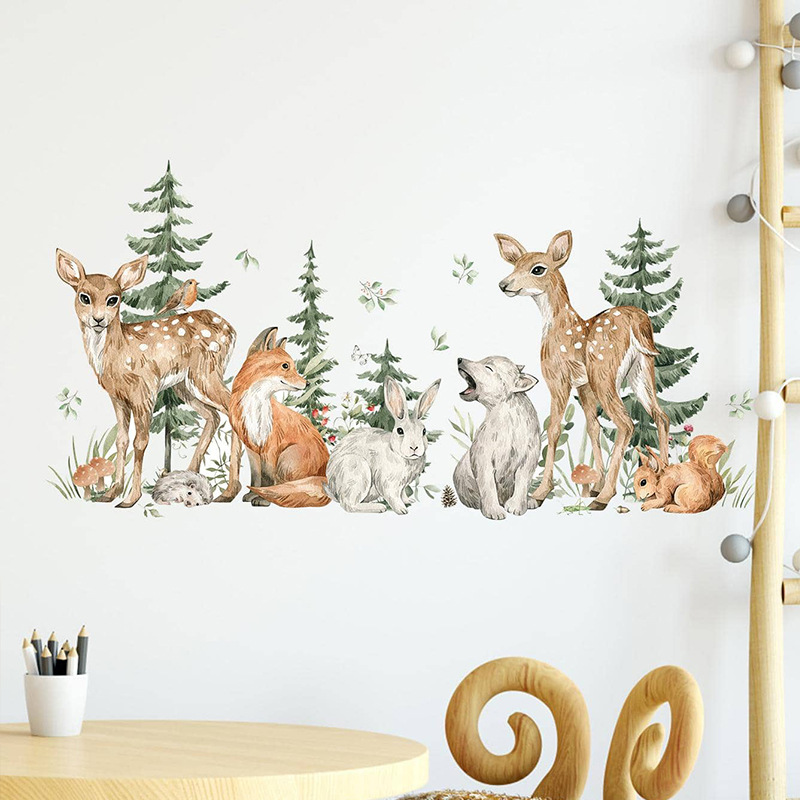 Cartoon Acquerello Foresta Ani - Baby Nursery Plants recensione e prezzo