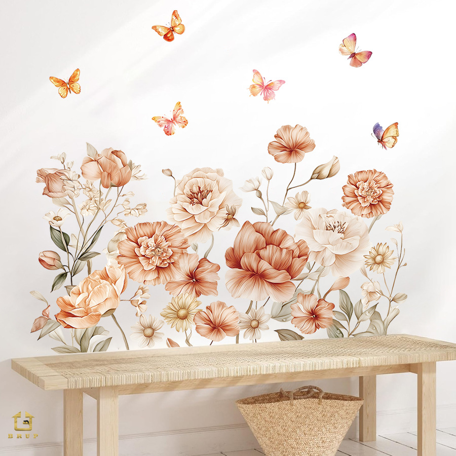 Boho Acquerello Fiori Adesivi  - Baby Nursery Plants recensione e prezzo