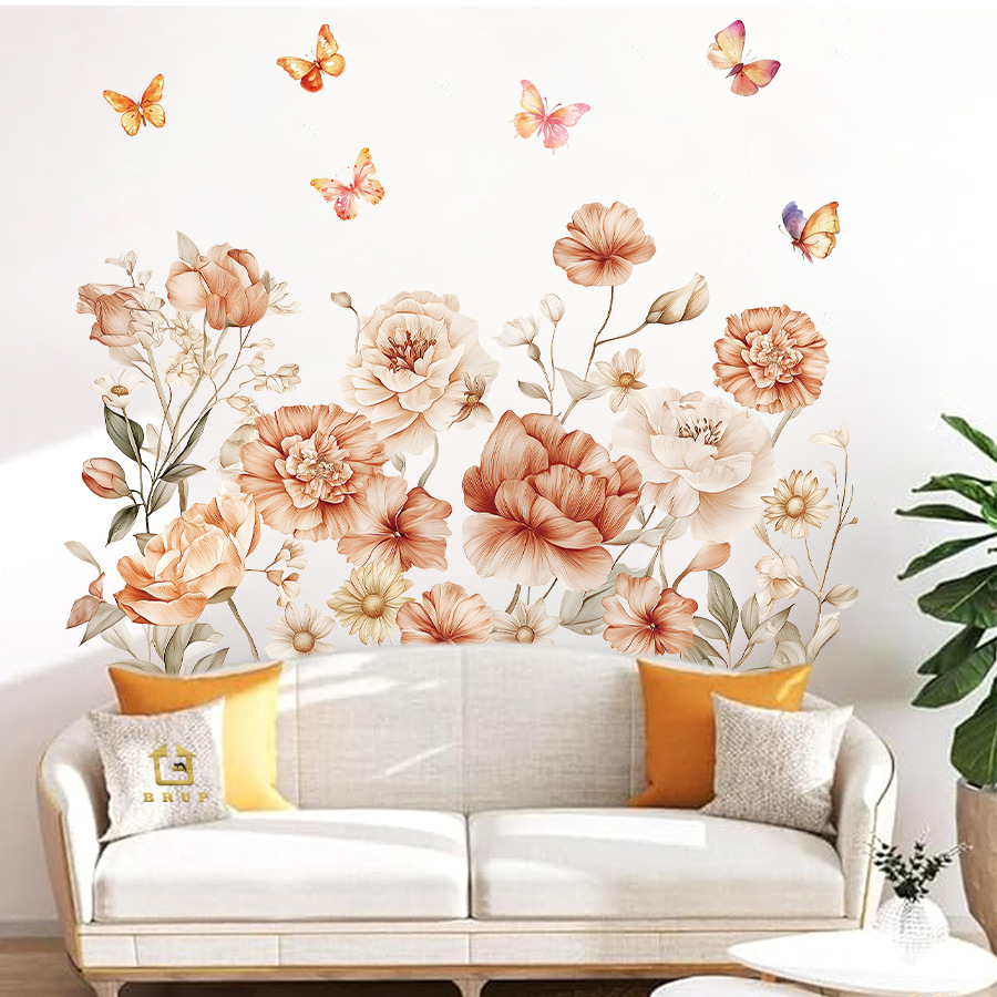 Boho Acquerello Fiori Adesivi  - Baby Nursery Plants recensione e prezzo