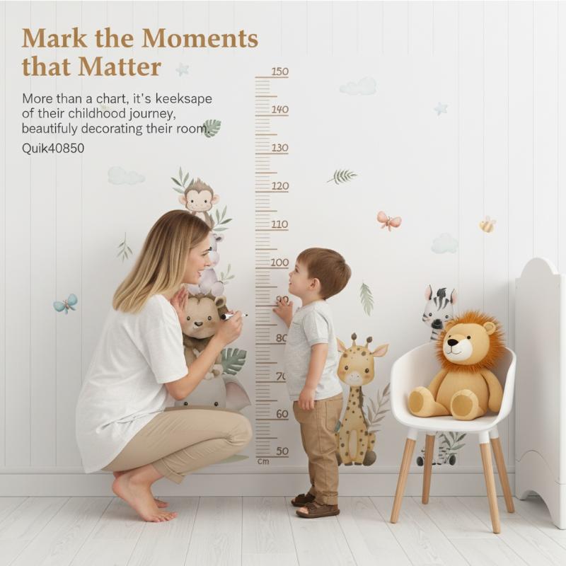 Nuovo Adesivo per Tabella di C - Baby Nursery Jungle Wallpaper recensione e prezzo