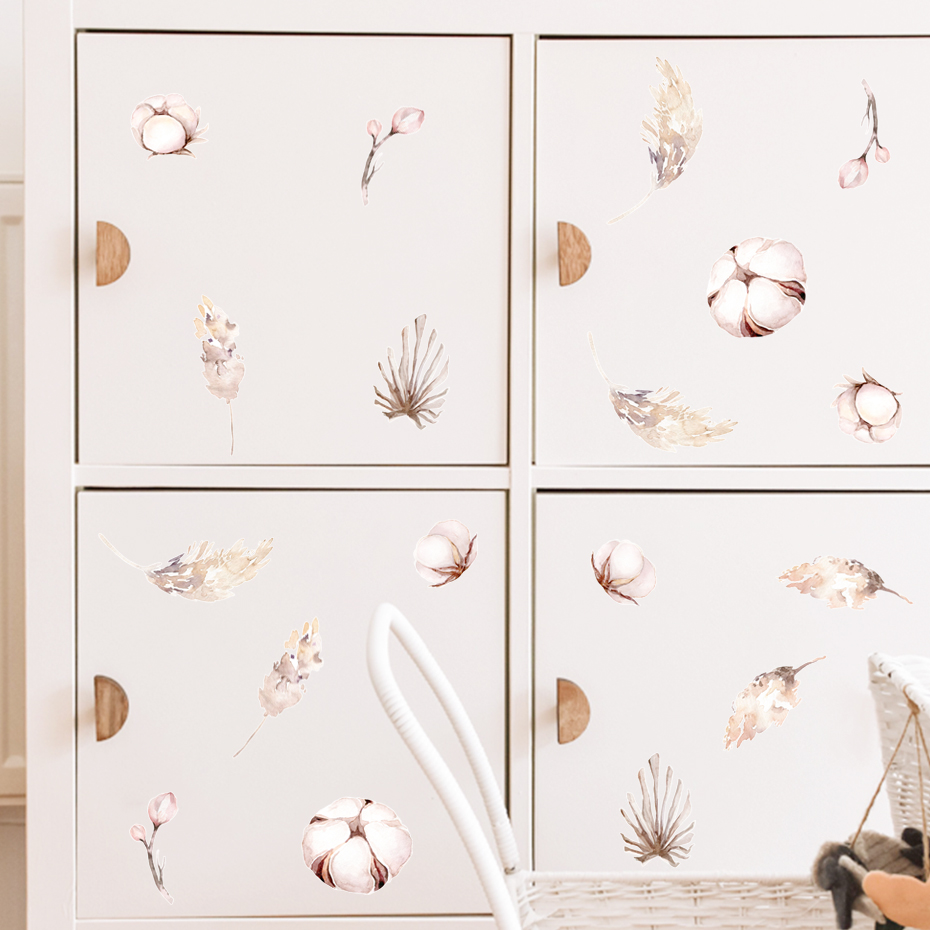 Boho foglie secche adesivi mur - Baby Nursery Plants recensione e prezzo