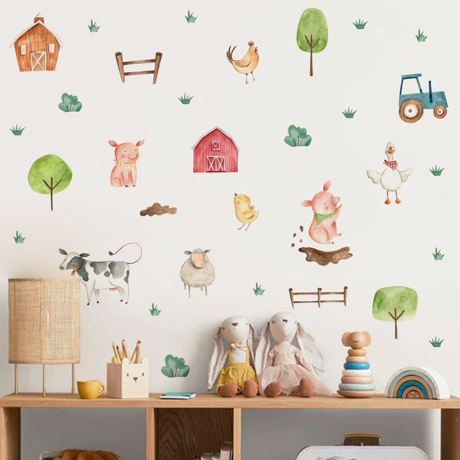 Boho Acquerello Simpatici anim - Baby Nursery Murals recensione e prezzo