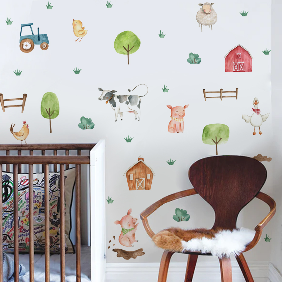 Boho Acquerello Simpatici anim - Baby Nursery Murals recensione e prezzo
