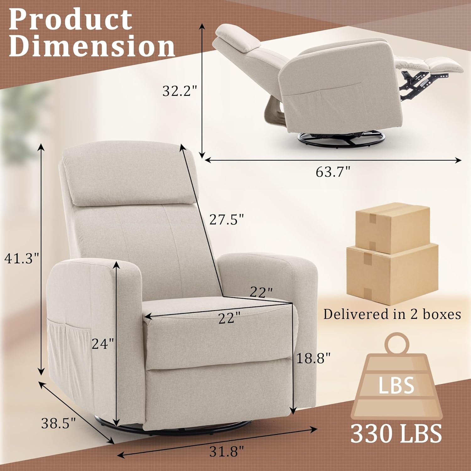 Poltrona Reclinabile Elettrica - Rocking Chair Nursery recensione e prezzo