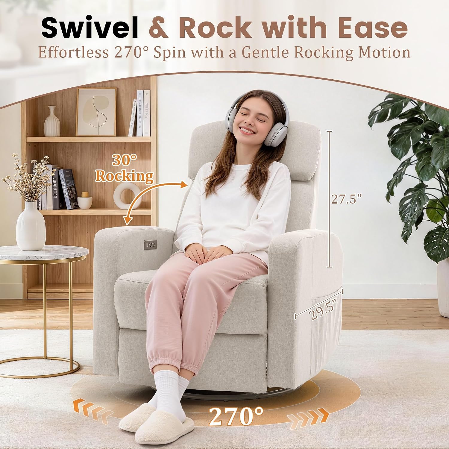 Poltrona Reclinabile Elettrica - Rocking Chair Nursery recensione e prezzo