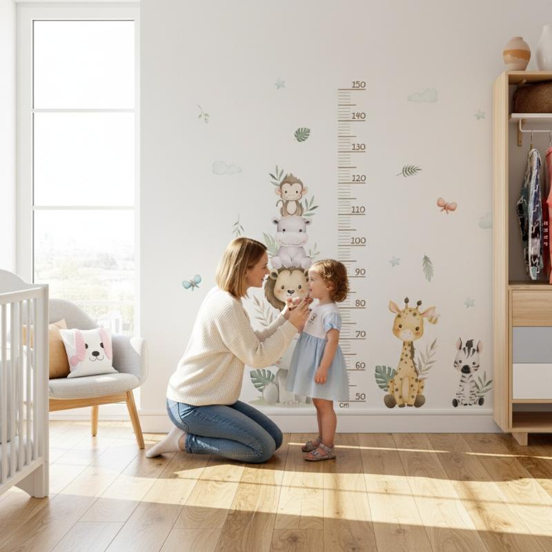 Adesivo per la misurazione del - Baby Nursery Jungle Wallpaper recensione e prezzo