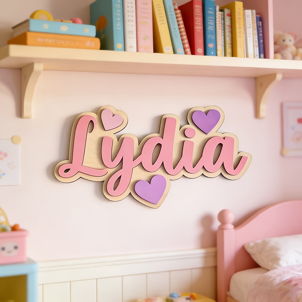Targa Personalizzata a Cuore S - Baby Nursery Hanging Decor recensione e prezzo