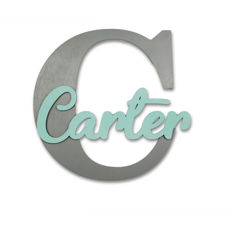 Lettere in legno, lettere da a - Baby Nursery Hanging Decor recensione e prezzo
