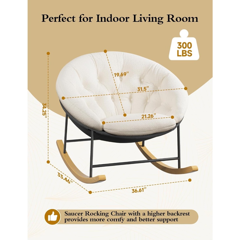 Sedia a dondolo ampia per came - Rocking Chair Nursery recensione e prezzo