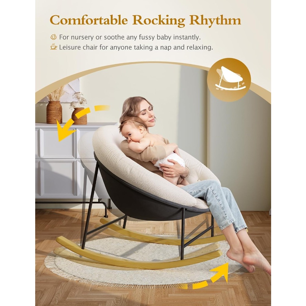 Sedia a dondolo ampia per came - Rocking Chair Nursery recensione e prezzo