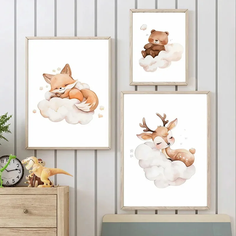 Cartoon Nuvola Animale Tela Pi - Baby Nursery Murals recensione e prezzo