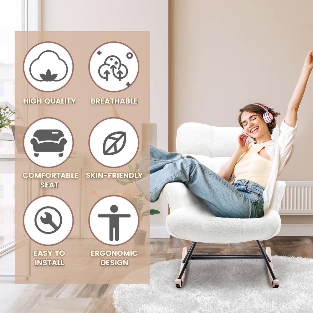 Poltrona a dondolo imbottita T - Rocking Chair Nursery recensione e prezzo