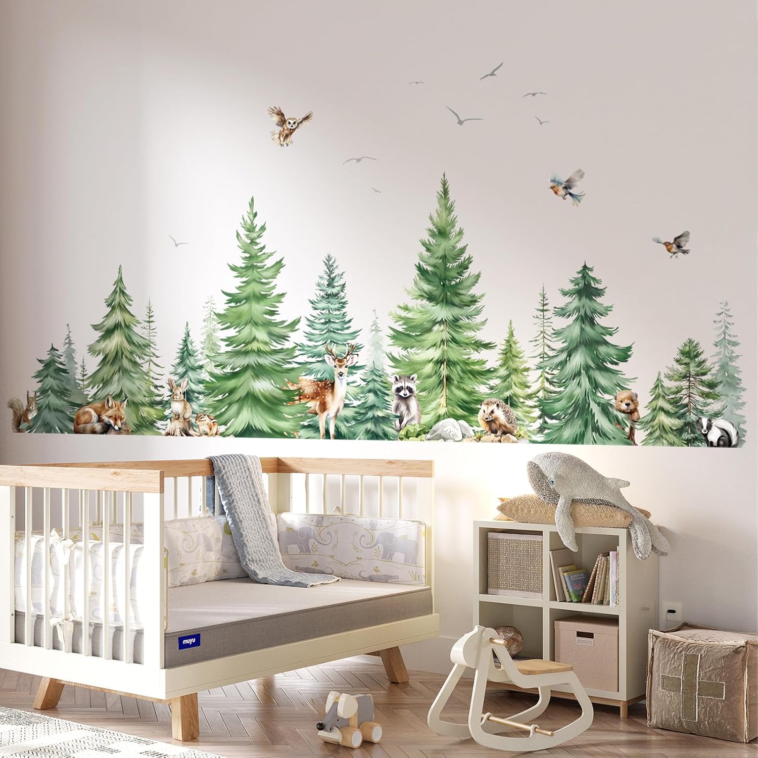 Grande acquerello albero di pi - Baby Nursery Plants recensione e prezzo