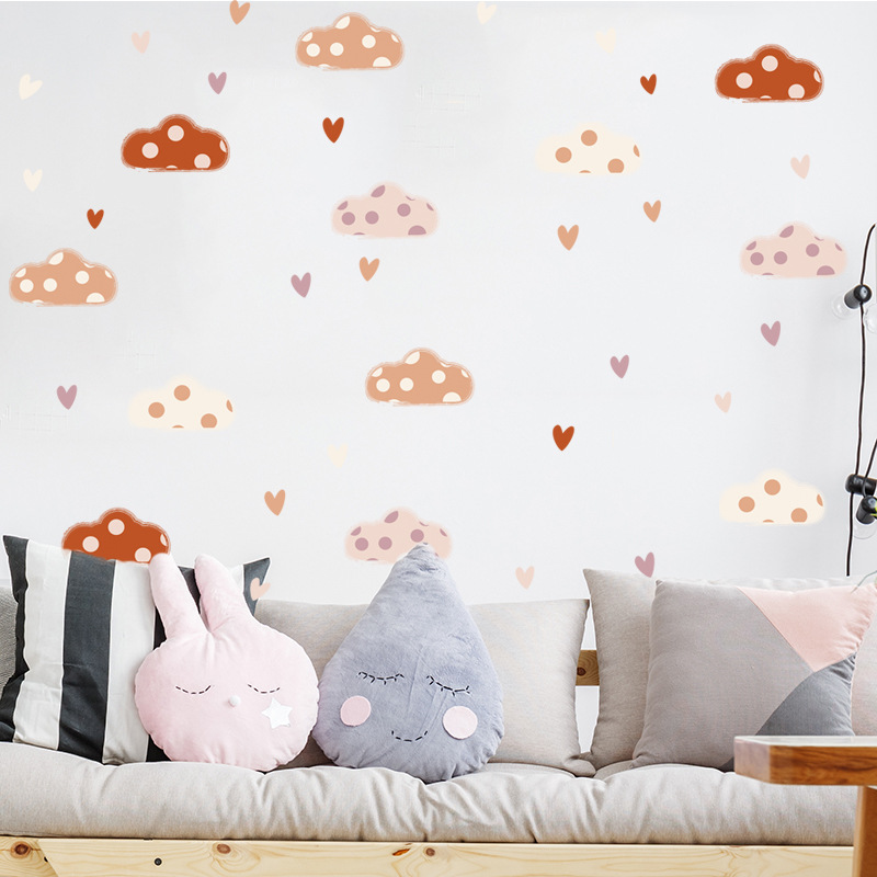 Adesivi murali a forma di cuor - Baby Nursery Murals recensione e prezzo