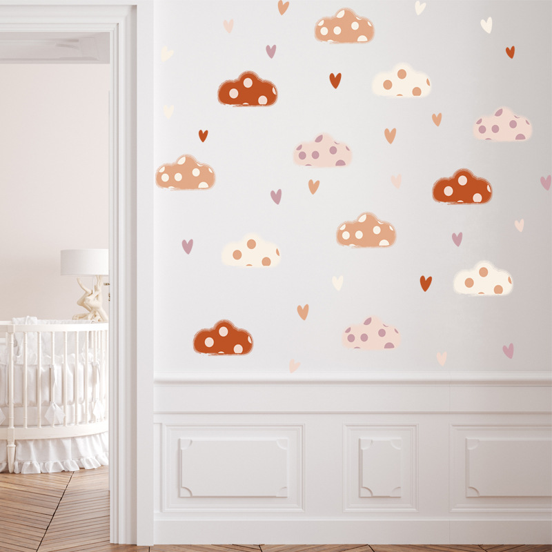 Adesivi murali a forma di cuor - Baby Nursery Murals recensione e prezzo