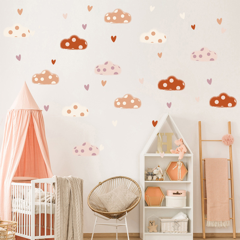 Adesivi murali a forma di cuor - Baby Nursery Murals recensione e prezzo