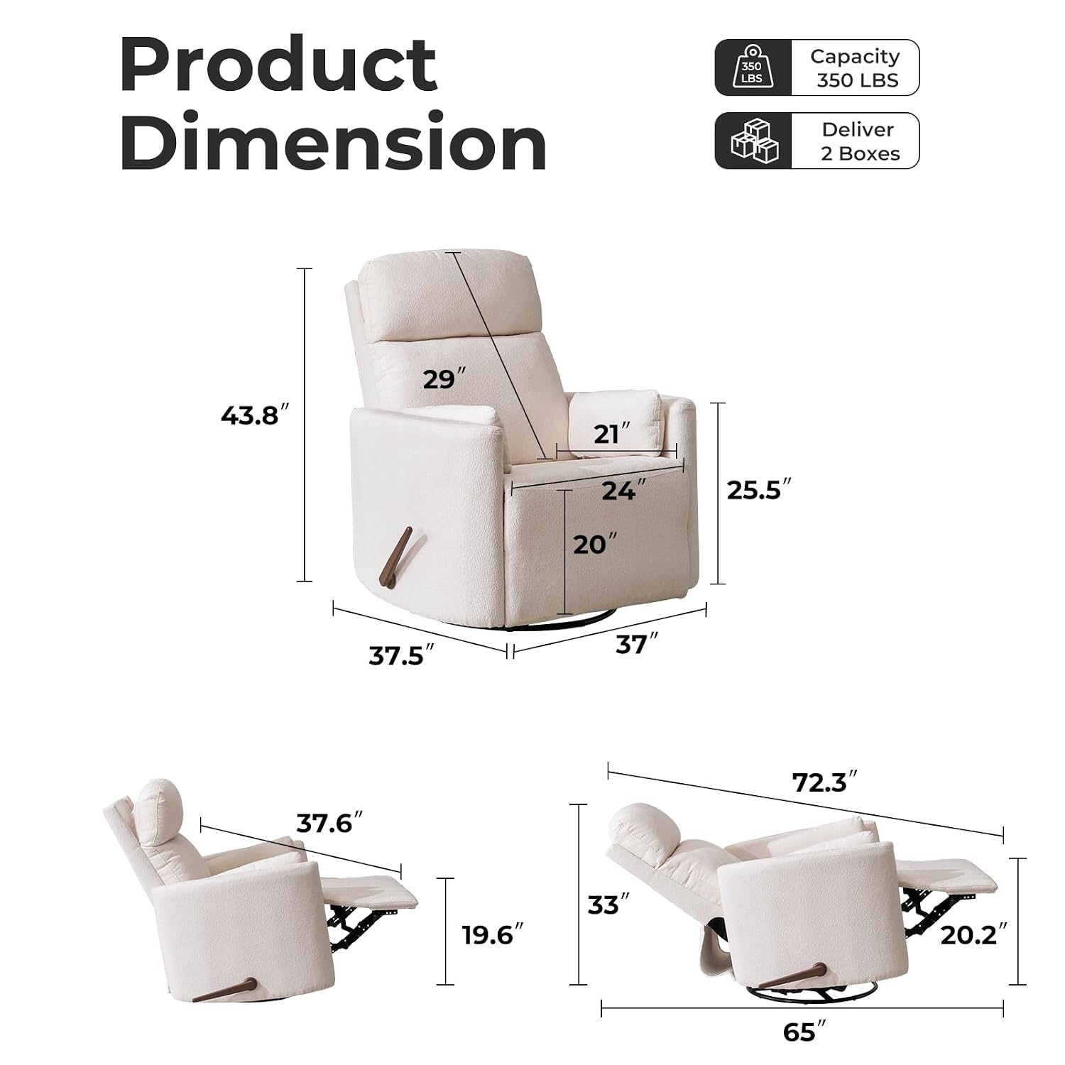Poltrona reclinabile girevole  - Rocking Chair Nursery recensione e prezzo