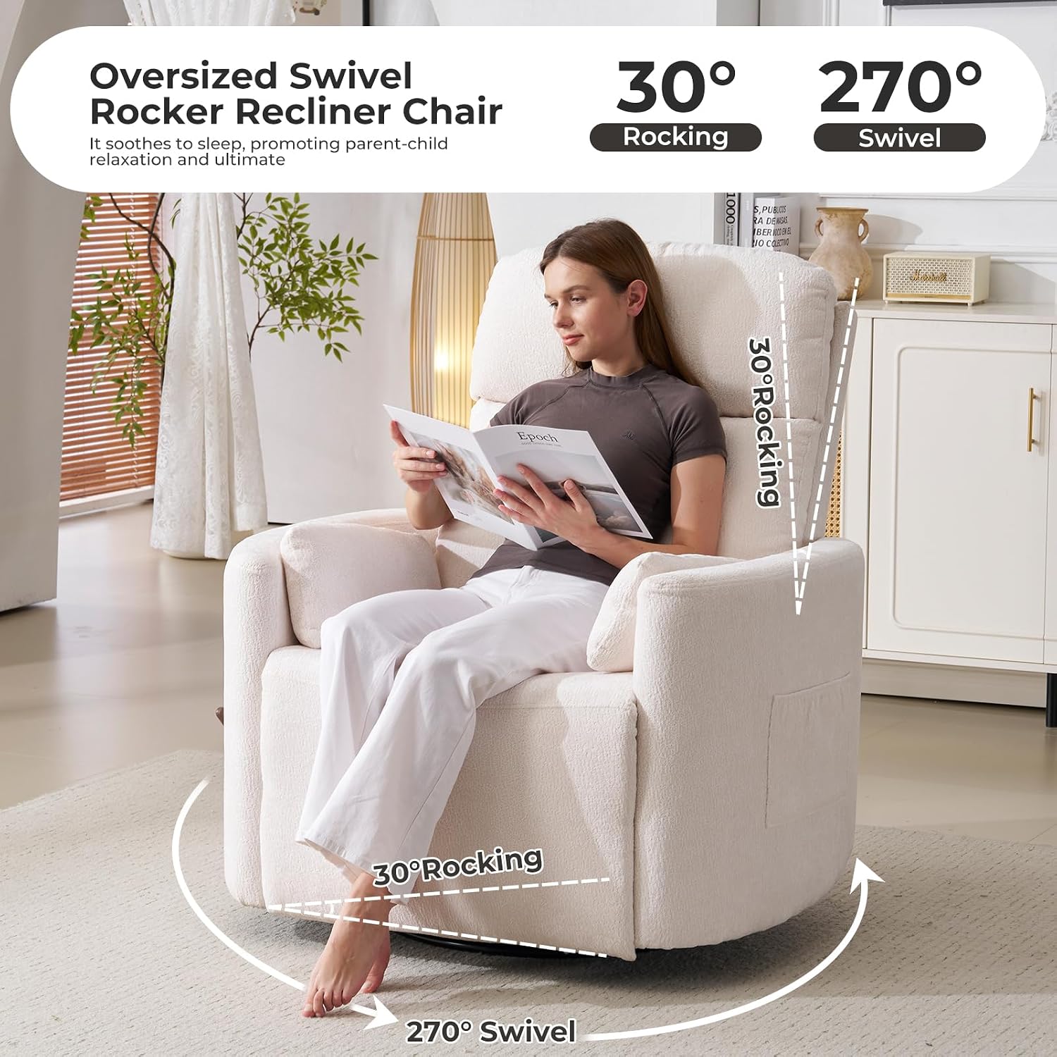 Poltrona reclinabile girevole  - Rocking Chair Nursery recensione e prezzo