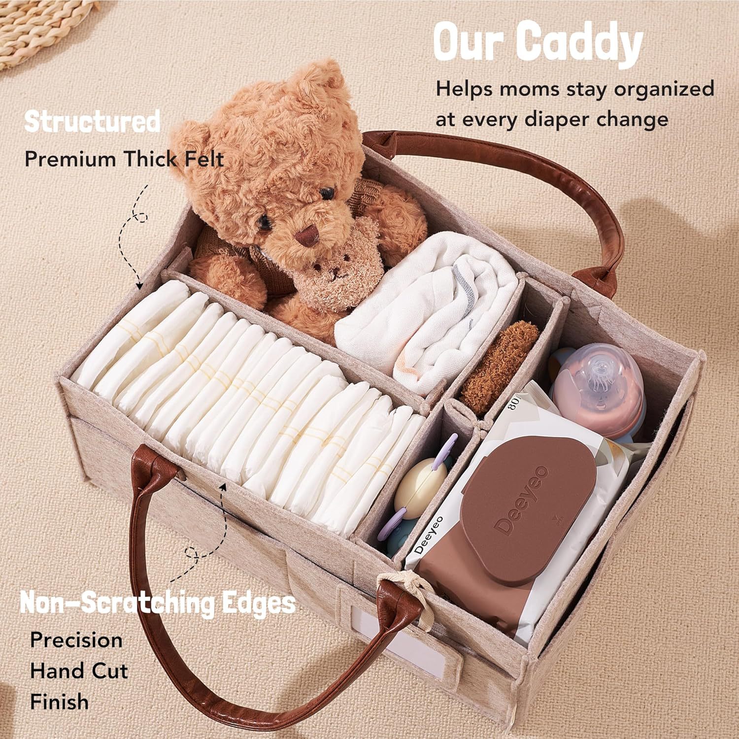 Cesto portaoggetti in feltro p - Baby Nursery Basket recensione e prezzo
