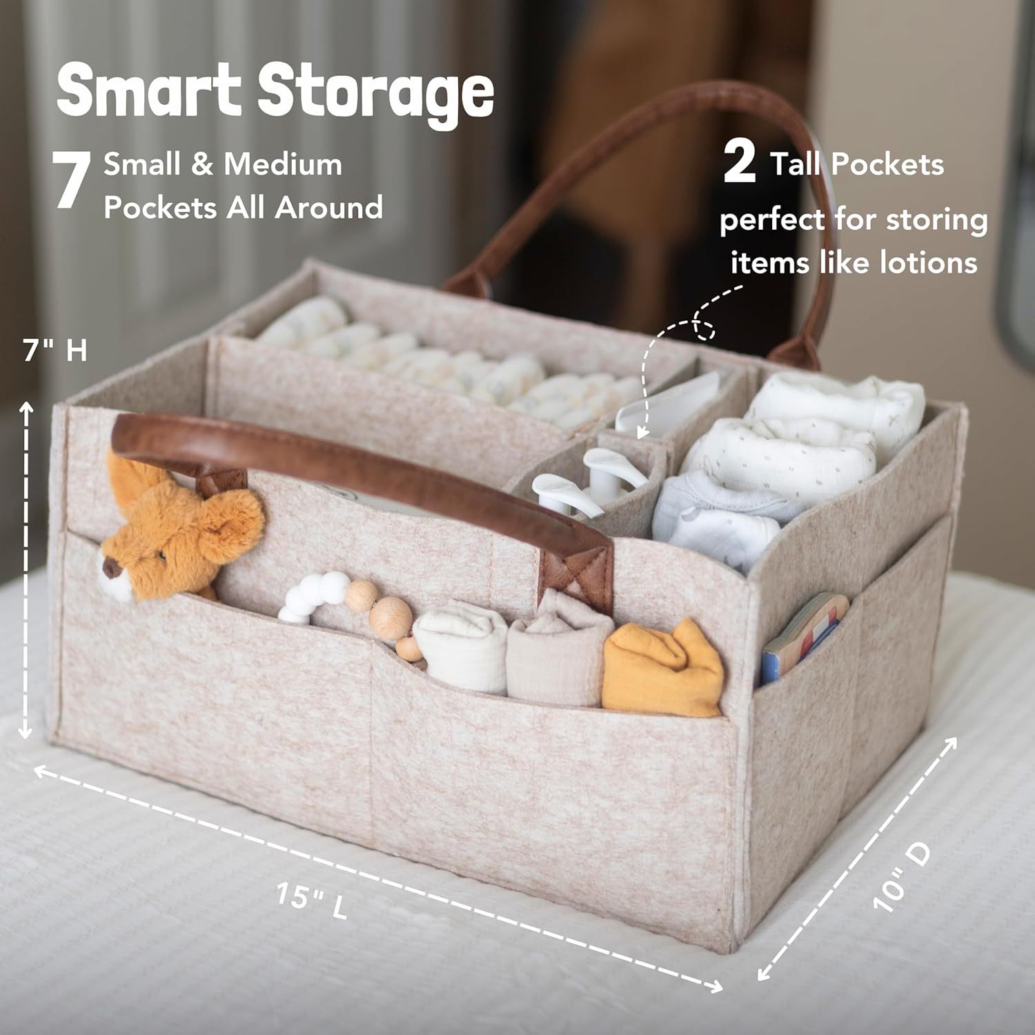 Cesto portaoggetti in feltro p - Baby Nursery Basket recensione e prezzo