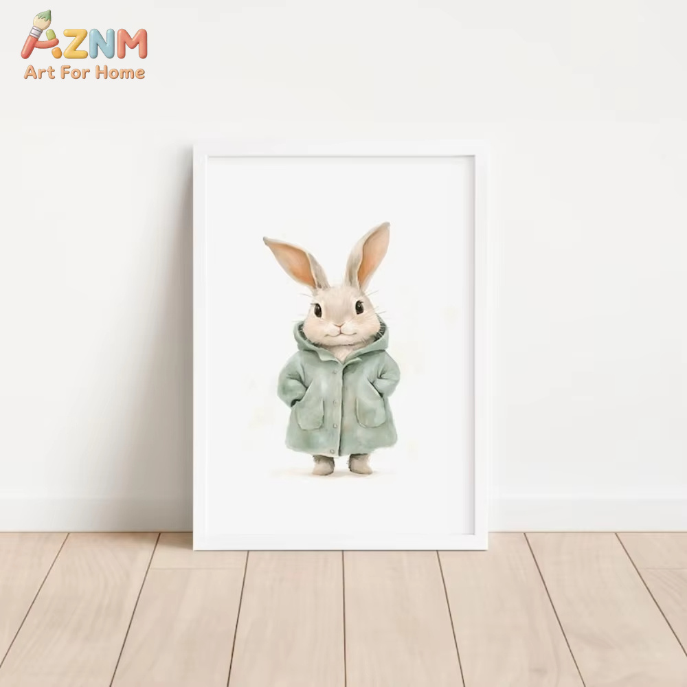 AZNM Quadro su tela con conigl - Baby Nursery Outfits recensione e prezzo