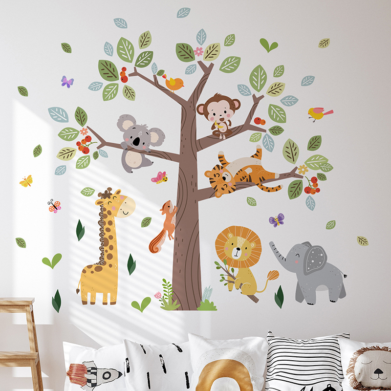 Adesivo da parete grande anima - Baby Nursery Jungle Wallpaper recensione e prezzo