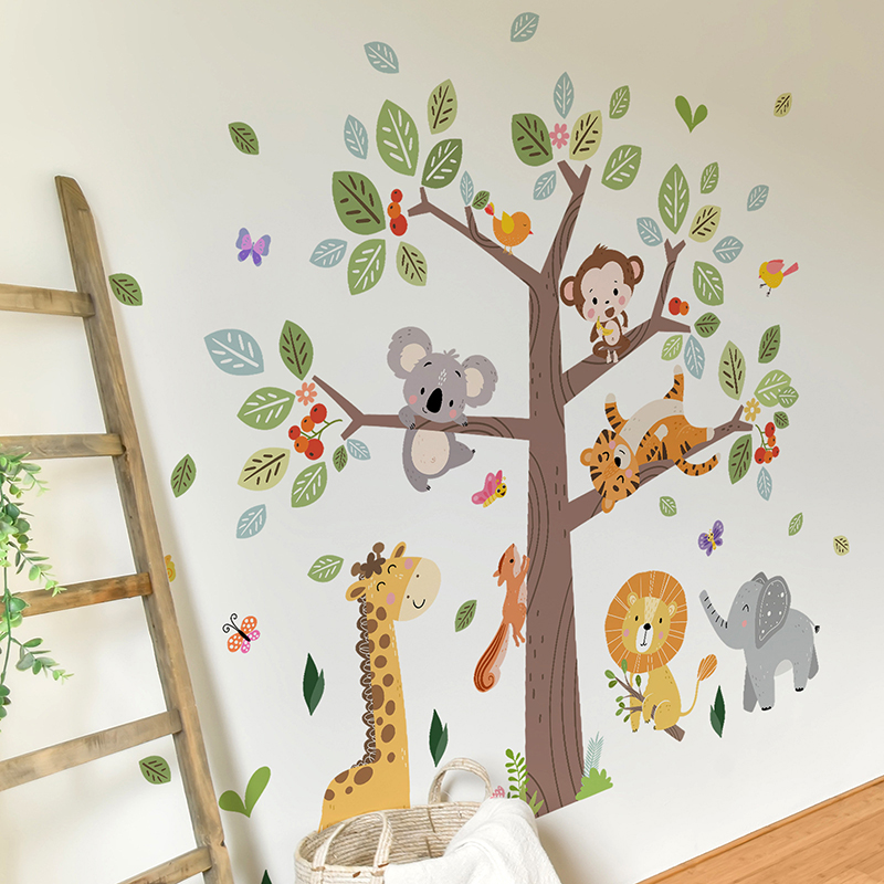 Adesivo da parete grande anima - Baby Nursery Jungle Wallpaper recensione e prezzo