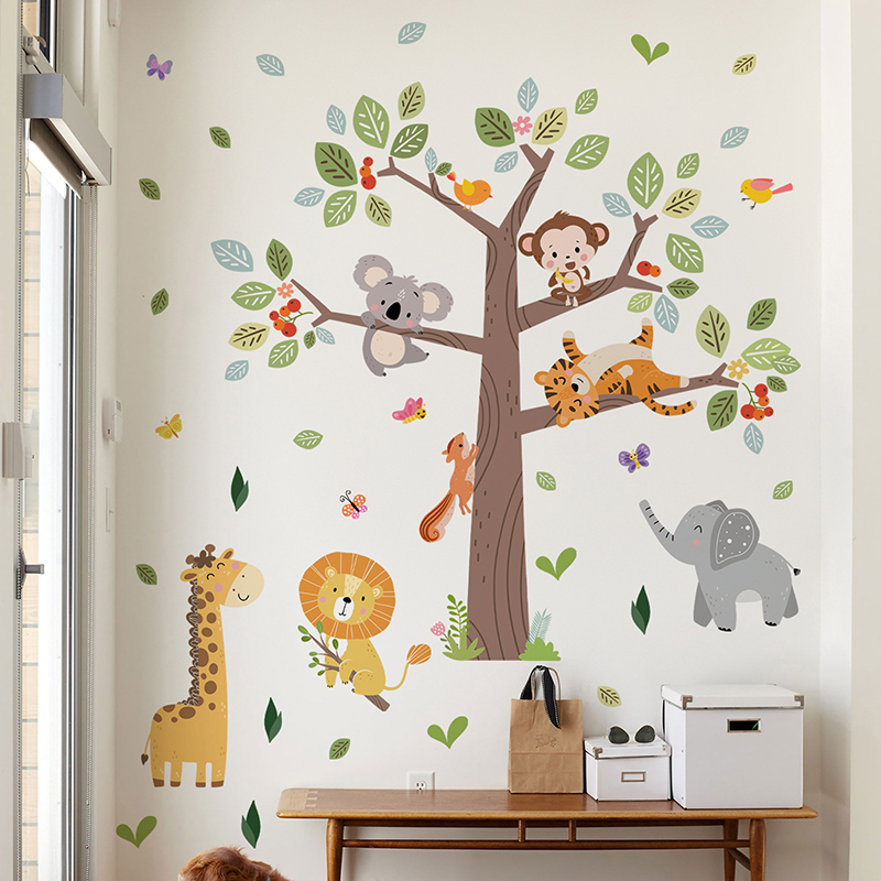 Adesivo da parete grande anima - Baby Nursery Jungle Wallpaper recensione e prezzo