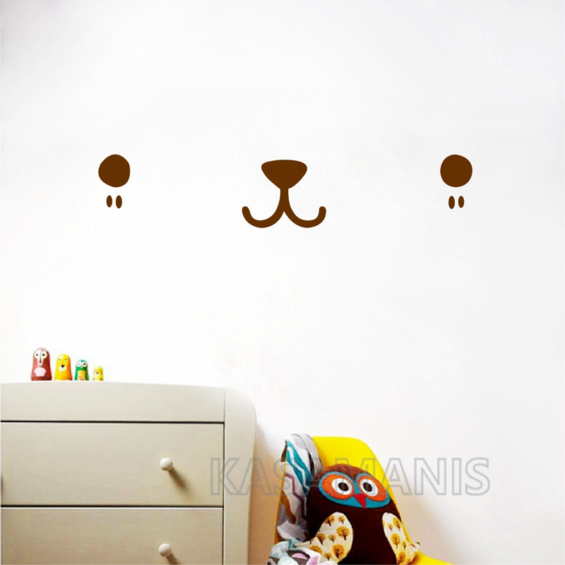 Carino Kawaii faccia Wall Art  - Baby Nursery Murals recensione e prezzo