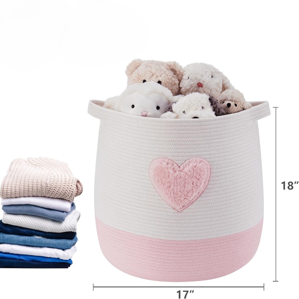 Cesto portabiancheria rosa per - Baby Nursery Basket recensione e prezzo
