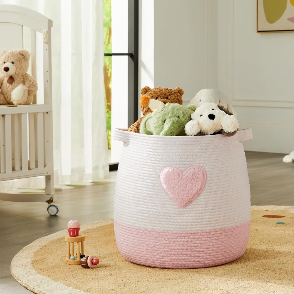 Cesto portabiancheria rosa per - Baby Nursery Basket recensione e prezzo