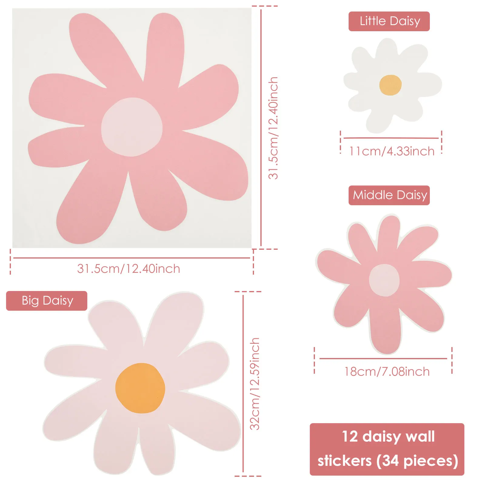 12 Fogli di Adesivi Murali Flo - Baby Nursery Plants recensione e prezzo