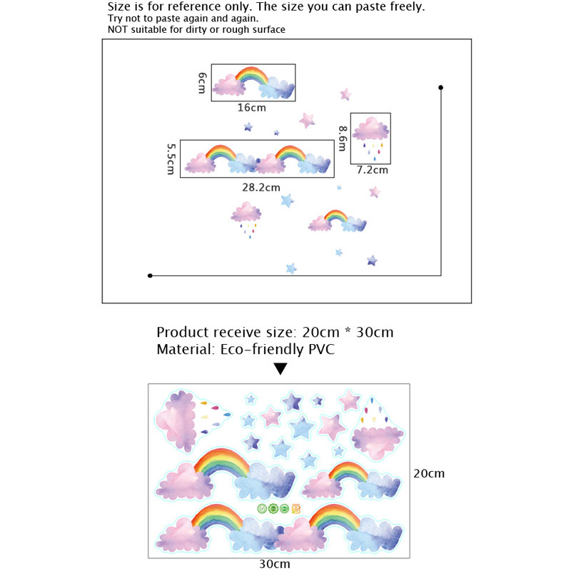 Adesivi murali a forma di nuvo - Baby Nursery Layout recensione e prezzo