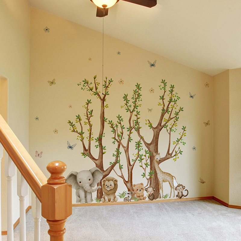 Jungle Safari Animal Park Ades - Baby Nursery Jungle Wallpaper recensione e prezzo