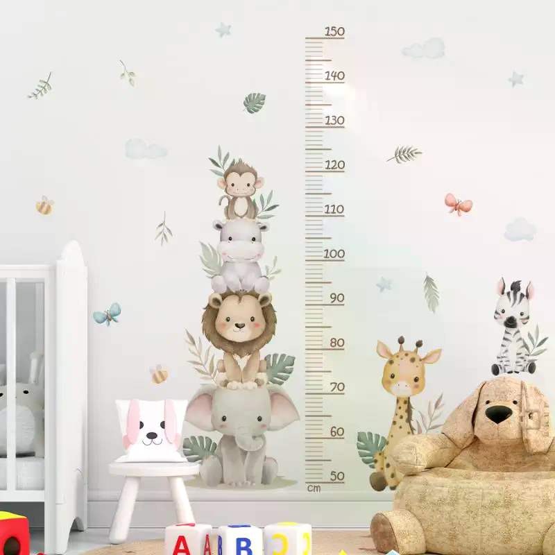 Adesivo per la crescita dei ba - Baby Nursery Jungle Wallpaper recensione e prezzo