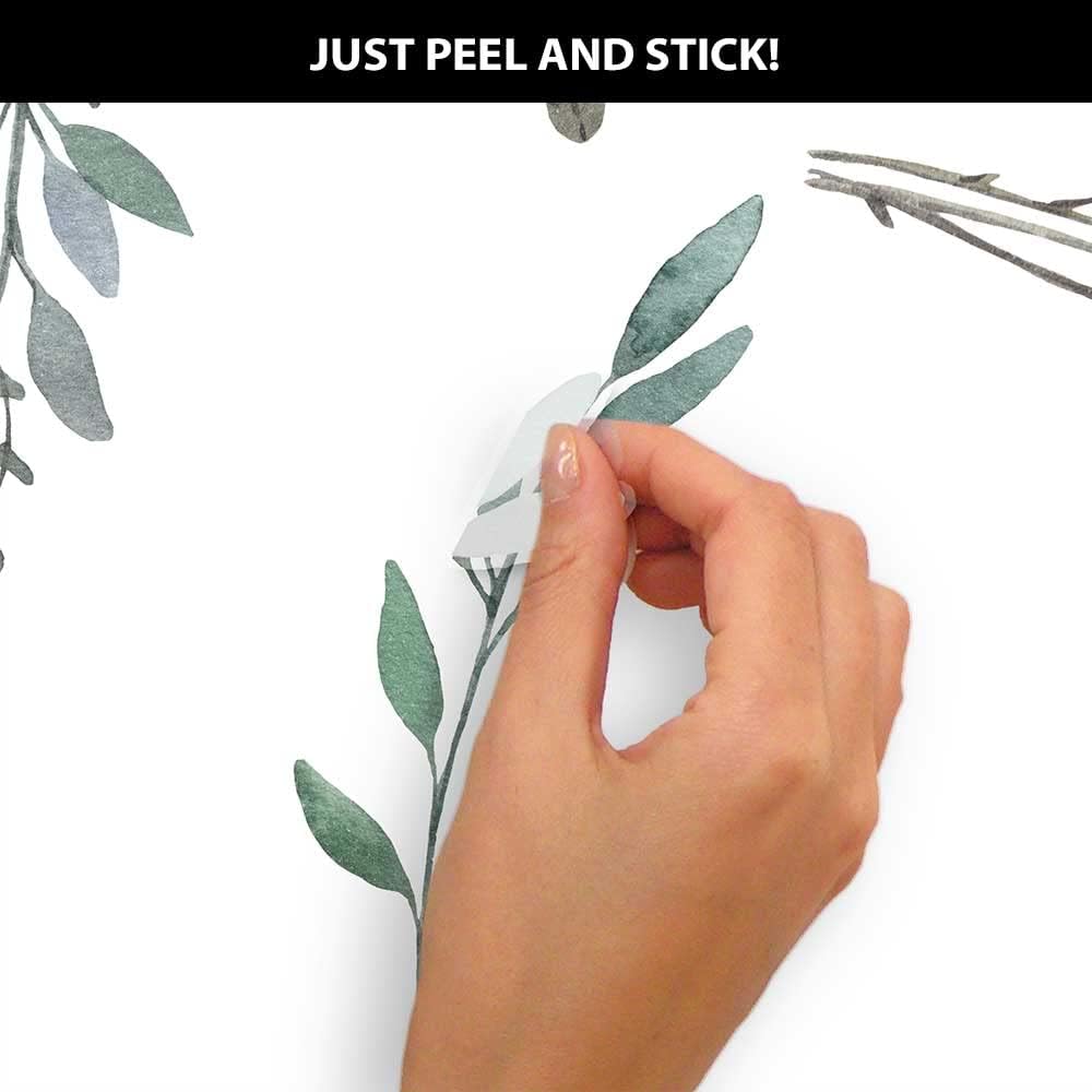 Acquerello rustico paese fogli - Baby Nursery Plants recensione e prezzo