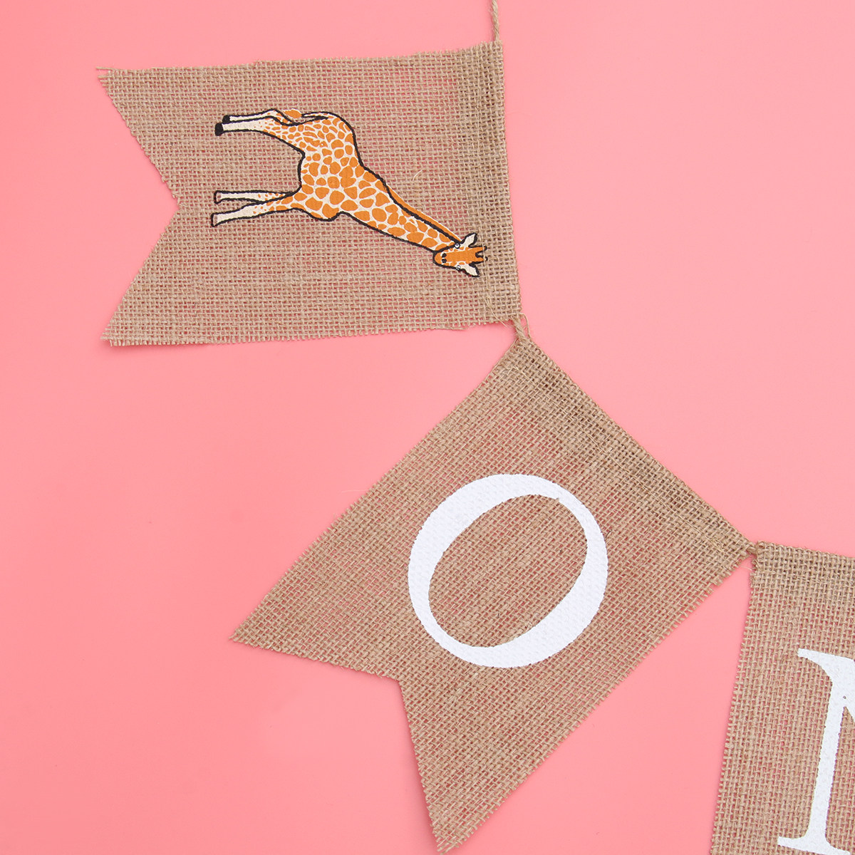 Striscione in Lino con Stampa  - Baby Nursery Bunting recensione e prezzo