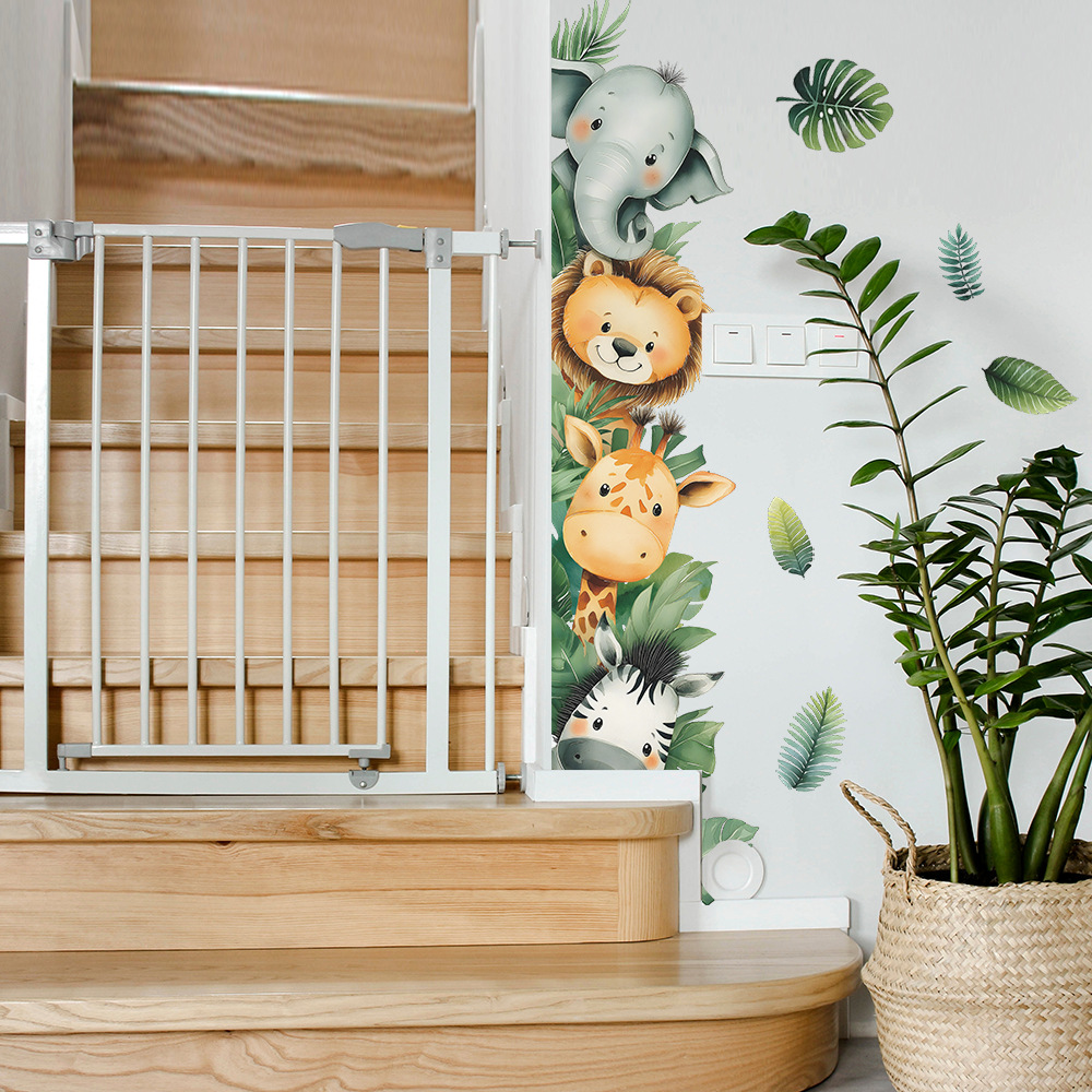 Adesivo per porta da parete co - Baby Nursery Jungle Wallpaper recensione e prezzo